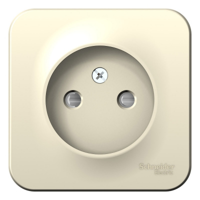 Розетка без заземления со шторками накладного монтажа с изолирующей пластиной 16A 250В Systeme Electric Blanca Молочный Systeme Electric Blanca BLNRA001112