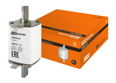 Плавкая вставка предохранителя ППНН-35, габарит 1, 200А TDM TDM ELECTRIC  SQ0713-0024