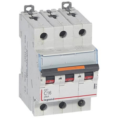 Автоматический выключатель 3P 16A C 25kA Legrand DX3 Legrand DX3 409781