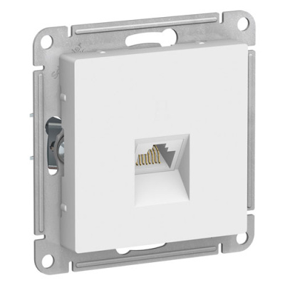 Розетка компьютерная RJ45 кат.6A механизм Schneider Electric AtlasDesign Белый Systeme Electric AtlasDesign ATN000186
