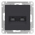 Розетка двойная компьютерная RJ45+RJ45 кат.5E механизм Schneider Electric AtlasDesign Карбон Systeme Electric AtlasDesign ATN001085