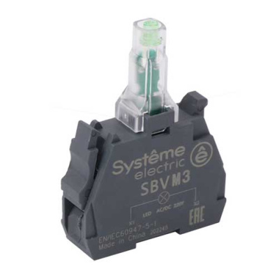 Systeme Electric Световой блок зеленый LED 24В DC Systeme Electric  SBVB3