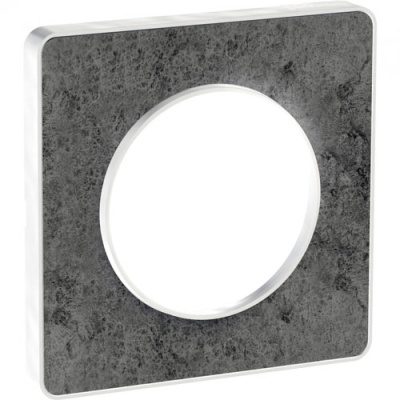 Рамка 1-постовая Schneider Electric Odace Морской камень/Белый Schneider Electric Odace S52P802U