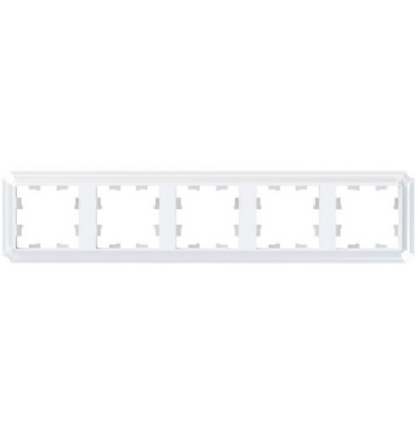 SE AtlasDesign ANTIQUE Рамка 5-постовая Белый Systeme Electric AtlasDesign ATN100105
