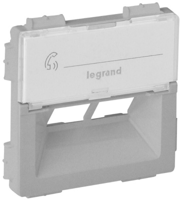 Накладка розетки информационной 2-ой Rutenbeck Legrand Valena Life Алюминий Legrand Valena Life 755382