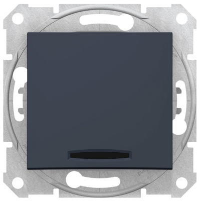 Выключатель 1-клавишный с подсветкой 10A Schneider Electric Sedna Графит Schneider Electric Sedna SDN1400170