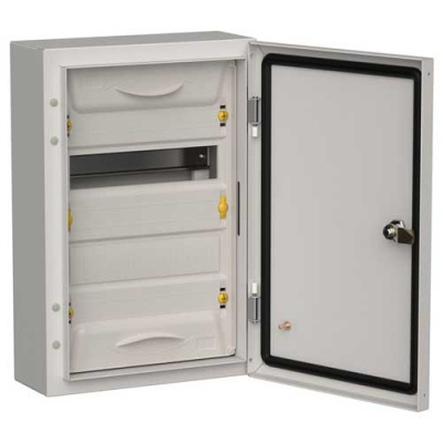TITAN 5 Корпус металлический ЩРн-24 (1х24) 460х310х140 IP54 сер IEK IEK TITAN 5 TI5-50-N-024-54-7035