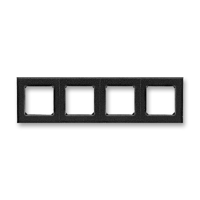 Рамка 4 поста антрацит / дымчатый чёрный ABB Levit M ABB Levit M 2CHH015040A6063
