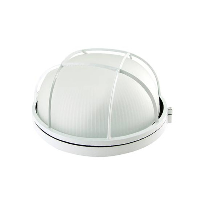 Светильник накладной, круг с решеткой 254х240х117мм, 100W, Е27, IP54 / белый TDM НПБ TDM ELECTRIC  SQ0303-0026