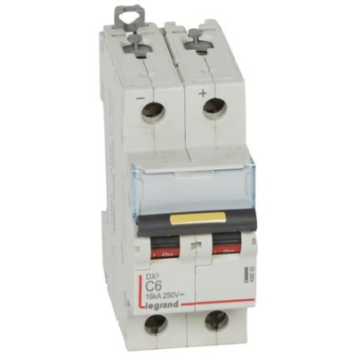 Автоматический выключатель 2P 6A C 10kA Legrand DX3 Legrand DX3 409565