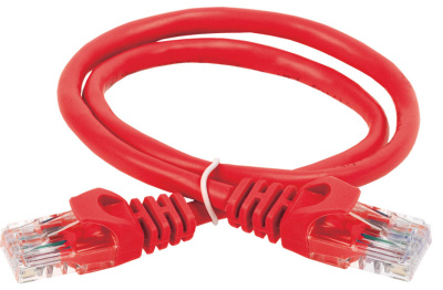 Коммутационный шнур (патч-корд), кат.6 UTP, 2м, красный ITK ITK  PC04-C6U-2M