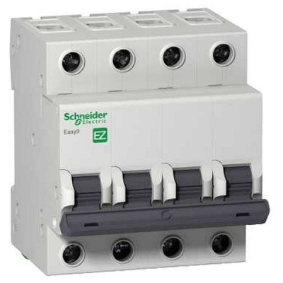 Автоматический выключатель 4P 6A B 4,5kA Schneider Electric Easy 9 Schneider Electric Easy9 EZ9F14406