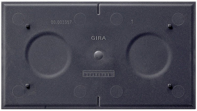 Основание 2-местное для установочных рамок под указательные таблички Gira Event Черный Gira Event 108400Gira