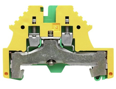 Клеммник заземления WPE 2.5N винт 2.5 мм.кв желто-зеленый Weidmuller Weidmuller  1016200000