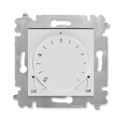 Терморегулятор с поворотной ручкой 16А серый / белый 16A  ABB Levit ABB Levit 2CHH920003A6016
