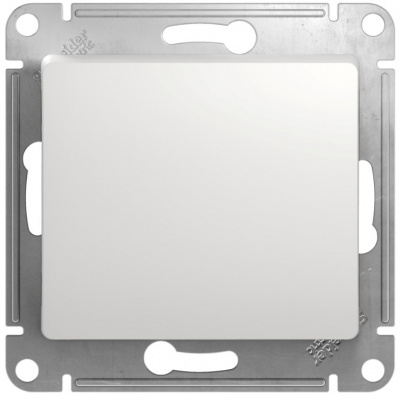 Выключатель кнопочный 10A (схема 1) Systeme Electric Glossa Белый Systeme Electric Glossa GSL000115