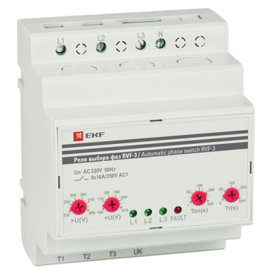Реле выбора фаз EKF PROxima RVF-3 EKF PROxima RVF RVF-3