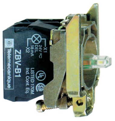 Корпус кнопки 22мм 24В с подсветкой ZB4BW0B53 Schneider Electric Schneider Electric  ZB4BW0B53