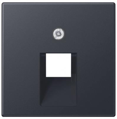 Крышка для телефонных и компьютерных розеток Jung Антрацит Jung A серия A569-1BFPLUAANM