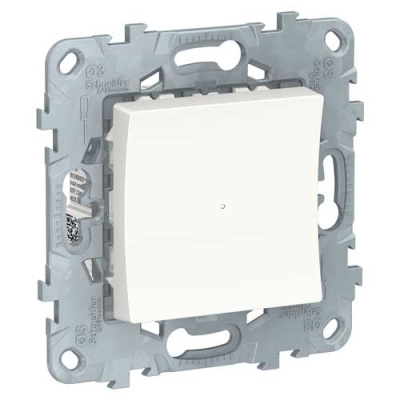 Unica New LED Светорегулятор Wiser нажимной, универсальный 7-200Вт, Белый Schneider Electric Schneider Electric  NU551518