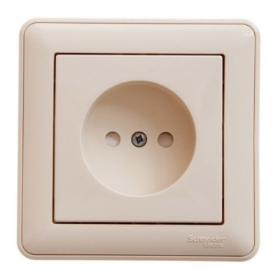 Розетка без заземления в сборе с рамкой Wessen 59 Слоновая кость Wessen Wessen 59 RS16-151-28