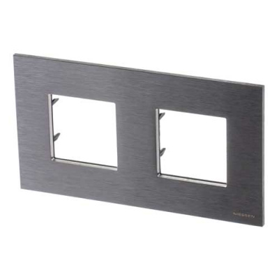 Рамка 2-постовая 2+2 мод ABB NIE Zenit Сталь N2272 OX ABB Zenit 2CLA227200N4001