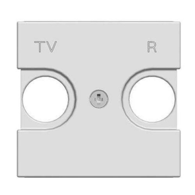 Накладка TV-FM розетки 2 мод ABB NIE Zenit Серебряный N2250.8 PL ABB Zenit 2CLA225080N1301