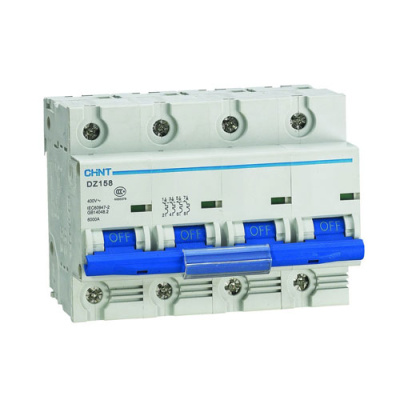 Автоматический выключатель DZ158-125H 4P 100A 10kA CHINT CHINT  158096CHINT