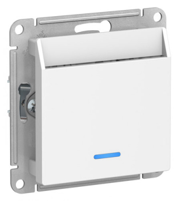 Выключатель карточный 10А без задержки времени механизм Schneider Electric AtlasDesign Белый Systeme Electric AtlasDesign ATN000167