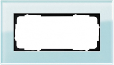 Рамка 2-постовая без перегородки Gira Esprit Салатовое стекло Gira Esprit 100218Gira