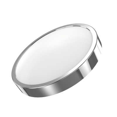 Светильник светодиодный потолочный круг 12Вт 4100К хром Gauss  Gauss Фрисби 941422212