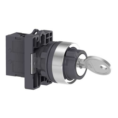 Переключатель с ключом 3 позиции левый с фиксацией 1Н Schneider Electric Schneider Electric  XA2EG21