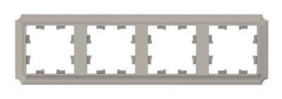 SE AtlasDesign ANTIQUE Рамка 4-постовая Шампань Systeme Electric AtlasDesign ATN100504