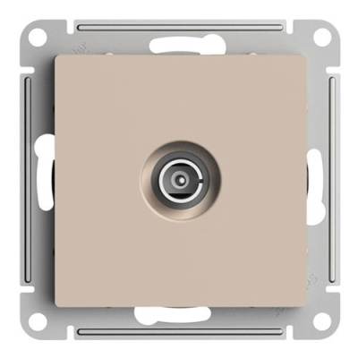 SE AtlasDesign TV Розетка оконечная Песочный 1DB механизм Systeme Electric AtlasDesign ATN001291
