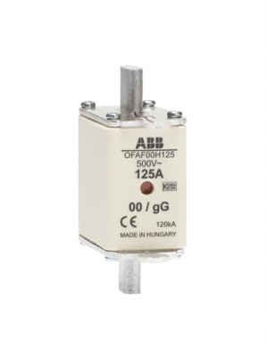 Предохранитель OFAF00H160 160A тип gG размер00, до 500В ABB ABB  1SCA022627R1710