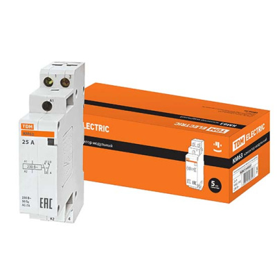 Контактор модульный 2P 25A 1НО;1НЗ, AC-7a (cosφ ≧0.8) / 1мод. TDM КМ63 TDM ELECTRIC  SQ0213-0007