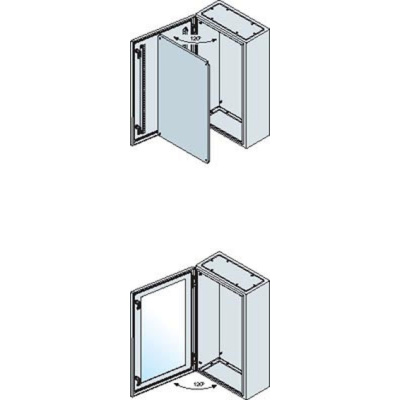Шкаф с прозрачной дверью 1200x800x300мм, с монтажной платой ABB SR2 ABB SR2 SRN12830VK