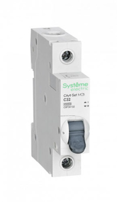 Автомат 1P 32A (C) 4,5kA 230В SE City9 Set Systeme Electric City9 Set C9F34132