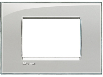 Рамка прямоугольная 3 мод Bticino Living Light Серое небо Bticino Living Light LNA4803KG