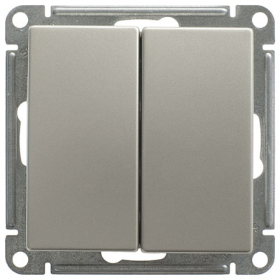 W59 2-клавишный Переключатель, 10АХ, механизм, шампань Schneider Electric Systeme Electric  VS610-256-4-86