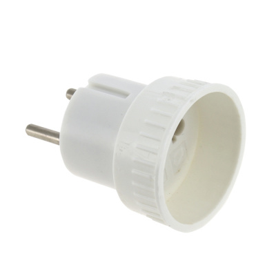 Адаптер-переходник без заземления белая 6A 250В EKF PROxima EKF  AAP6-1