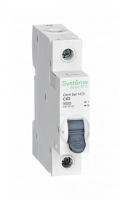 Автомат 1P 63A (C) 4,5kA 230В SE City9 Set Systeme Electric City9 Set C9F34163