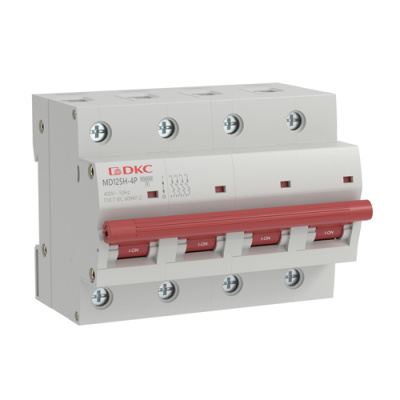 Автоматический выключатель YON max типа MD125H, 10кА, 4P (D) 80А DKC DKC  MD125H-4PD80