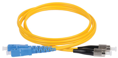 Оптический патч-корд SM 9/125 OS2 SC/UPC-FC/UPC Duplex 1м ITK ITK  FPC09-SCU-FCU-C2L-1M
