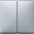 Клавиша 2-ая Merten System Design Алюминий Merten System Design MTN412560