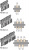 Держатель шины медной 50мм ABB E power ABB E power 1STQ007426A0000