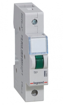 Моноблочный индикатор 1 лампа зеленая 1 модуль Legrand Legrand  604077