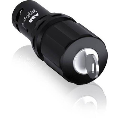 Кнопка черная СЕ3К1-10В-11 с опусканием при помощи ключа ABB ABB  1SFA619502R1076