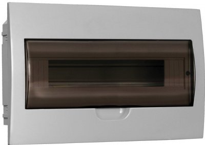 Бокс модульный пластиковый встраиваемый с дверцей 252х398х102мм, 1Pяд/18мод, IP41 IEK ЩРВ-П-18 IEK ЩРВ-П MKP12-V-18-40-10