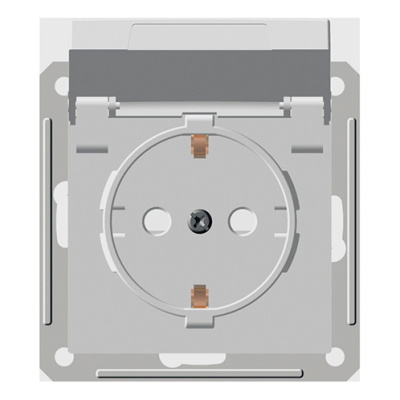 W59 AQUA Розетка с заземлением со шторками, 16А, IP44, в сборе, белый Schneider Electric Systeme Electric  RS16-152B-18